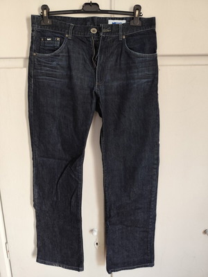Gas jeans wide leg cut, dark blue, like new, size 32