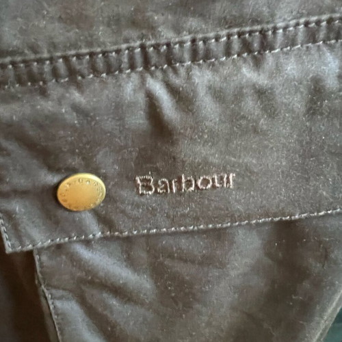 Barbour Men's Ashby Wax Jacket Dark Olive Size L like new