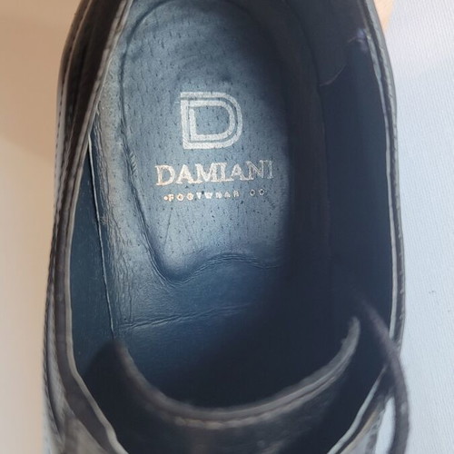 Damiani men's black leather dress shoes size EU 41 used