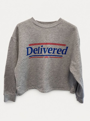 Zara Trafaluc Grey Cropped Sweatshirt S Like New