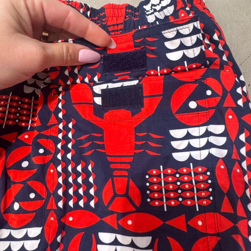 Vilebrequin swim shorts with lobster print, new, size L