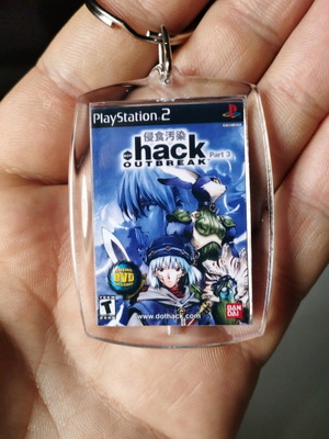 .hack Part 3 Outbreak PlayStation 2 acrylic keychain