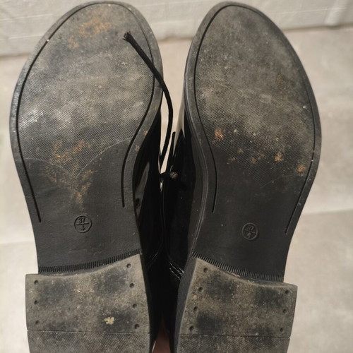 Esmara Oxford shoes black patent leather like new, size 37