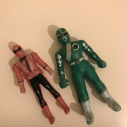 Power Rangers figures used