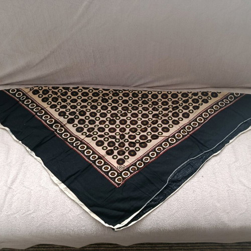 Headscarf like new, black and beige, size 80/75