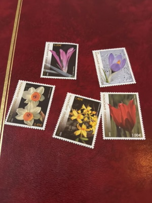 Greek flora stamps new, set of 5, 2005