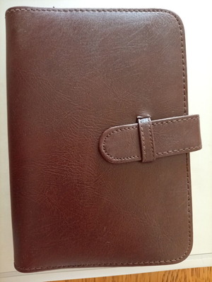 Organizer (Agenda) new, classic brown color, 19x13cm