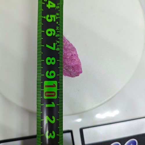 Natural Raw Rubinite in Porous Formation like new