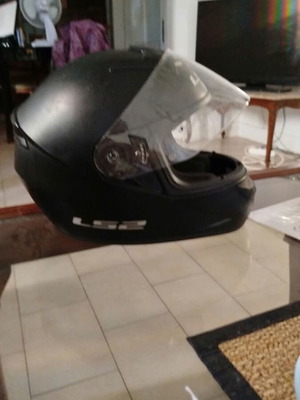 LS2 Rapid II Solid Matt Black Full Face Motorcycle Helmet ECE 22.06, medium
