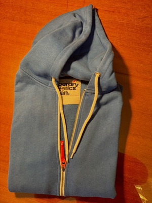 Superdry поларено яке синьо тъмносиньо L като ново
