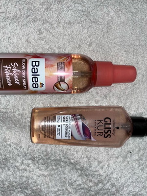 Hair products used, one like new and one less than half full
