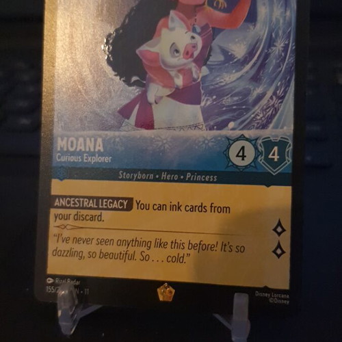 Moana Disney Lorcana Winterspell Legendary card like new