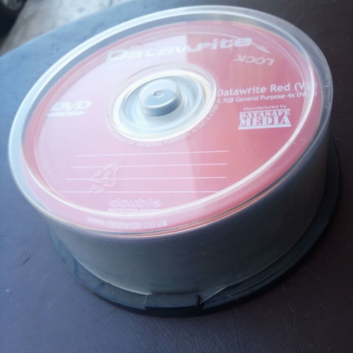 Datawrite Red DVD blank discs 4.7GB, pack of 30