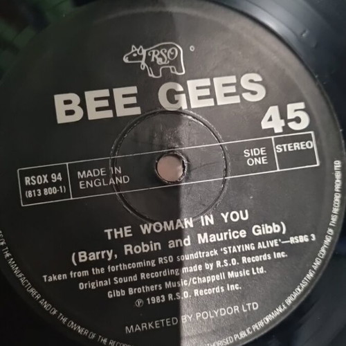 Bee Gees The Woman In You vinyl used