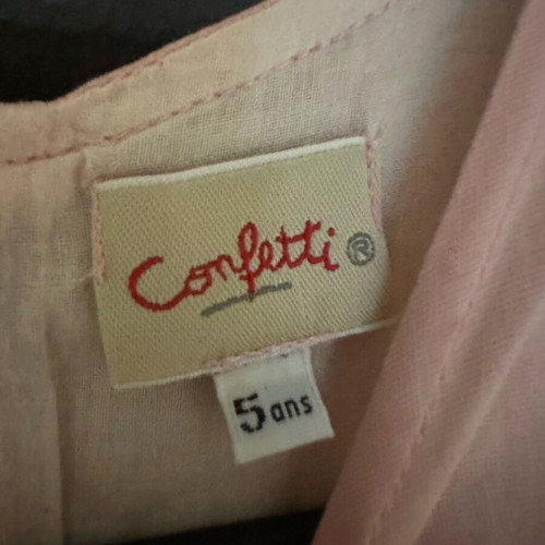 Confetti dress 110 cm, age 5, pink like new