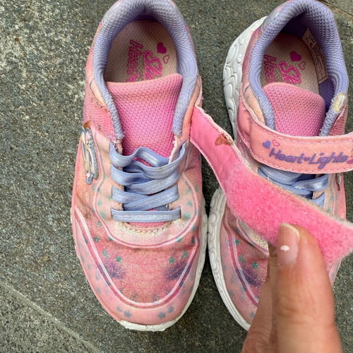Skechers Lights athletic shoes used size 29 pink
