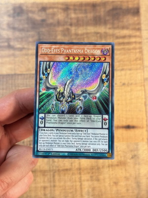 Yu-Gi-Oh! Odd-Eyes Phantasma Dragon BLCR-EN075 Secret Rare 1st Edition near mint