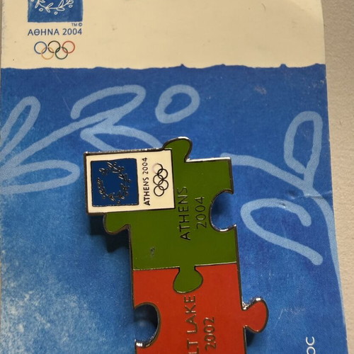 Salt Lake 2002 Bridge Puzzle Olympic Pin new, limited edition 2500 pcs