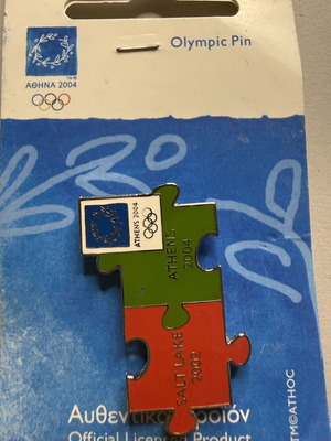 Salt Lake 2002 Bridge Puzzle Olympic Pin new, limited edition 2500 pcs