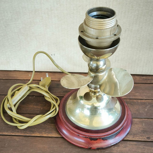 Bronze table nautical lamp ''Propeller'' used