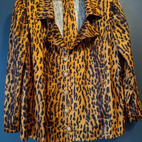 Vintage outerwear like new, black and orange