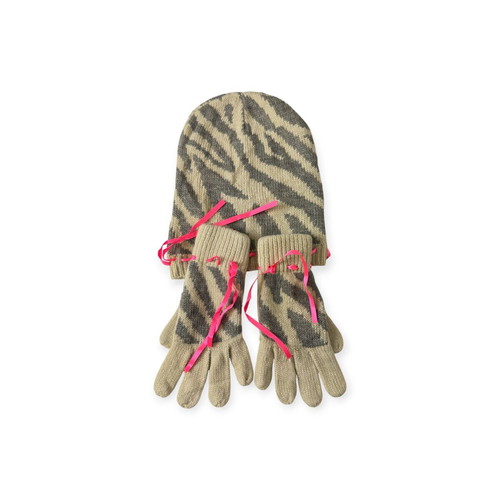 Codello Poetry Grunge hat and gloves like new, beige