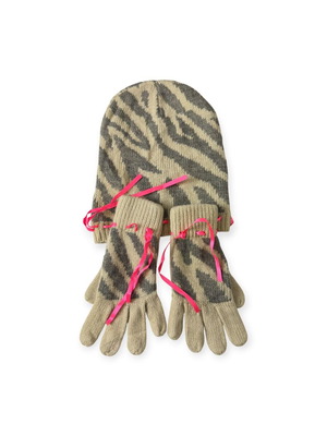 Codello Poetry Grunge hat and gloves like new, beige