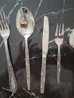 Cutlery set 78 pieces stainless steel, vintage style