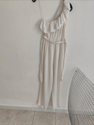 Zara white jumpsuit, new, size S