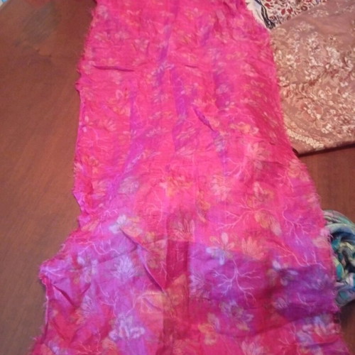 Silk Indian sari pieces used, pack of 14, vintage
