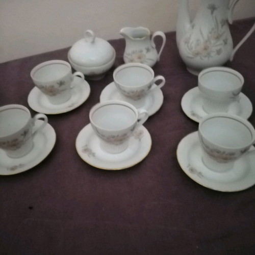 Espresso set for 6 people porcelain Germany like new