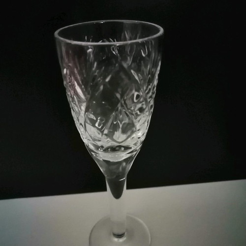 Bohemia crystal liqueur glasses like new, set of 11 pieces