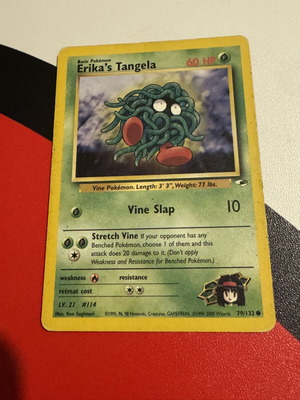 Pokémon Erika’s Tangela Gym Card 79/132 used, very good condition