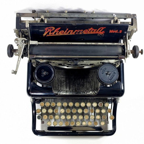 Rheinmetall 9 Typewriter vintage collectible used, needs repair