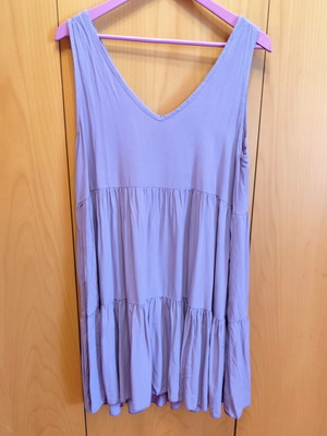 Lila viscose dress Zara like new, airy girly, fits up to Large