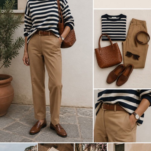 Forel beige pants, high waist, size 52, like new