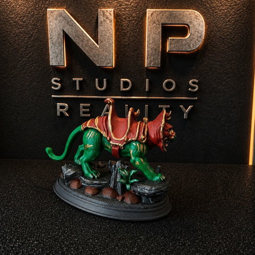 Battle Cat MOTU figure painted by NP Studios new