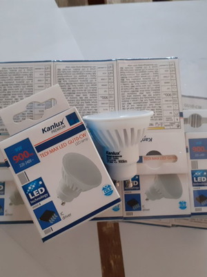 Spot LED 9watt 900lumens ψυχρό λευκό καινούργια, πακέτο 18 τεμαχίων