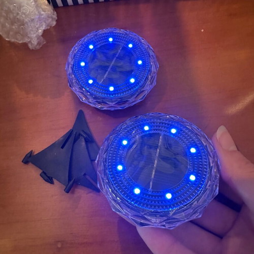 Diamond solar garden lights multicolor, new