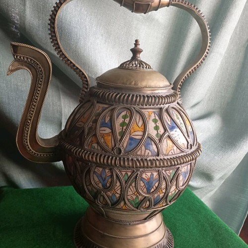 Vintage Moroccan Safi Teapot handmade, like new