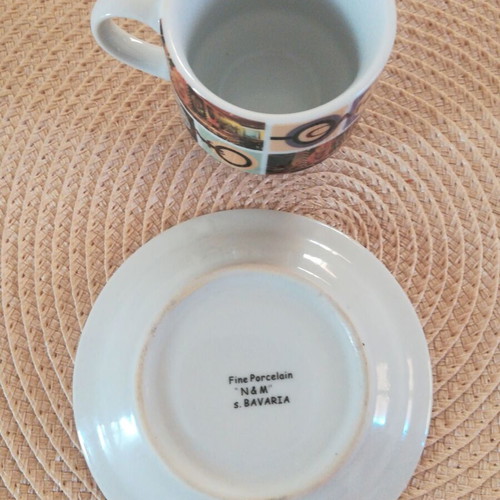 Coffee cups like new, set of 6 with inox holder