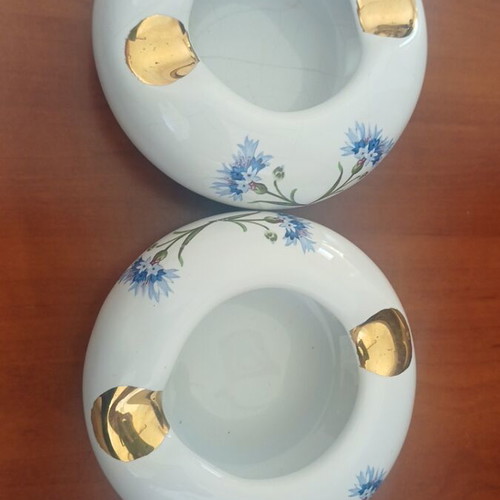 Vintage decorative ashtrays used, set of 2