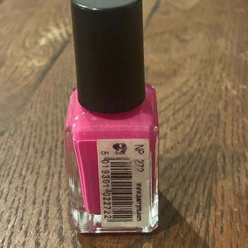 Barrym nail polish fuchsia 10ml used, opened with much product