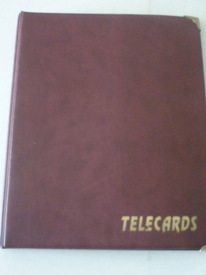 empty album for telecards with sheets capacity of 230 slots