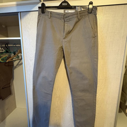 Zara men's pants size 42 like new, gray