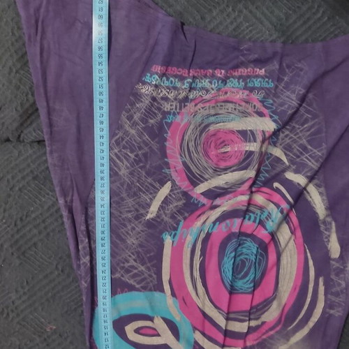 Viscose summer skirt purple JusTop like new, elastic waist