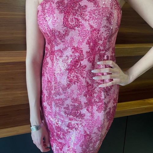 Iraida dress new with sequins and zipper, size M/L