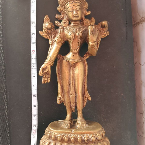 Tara bronze statue like new, 17cm