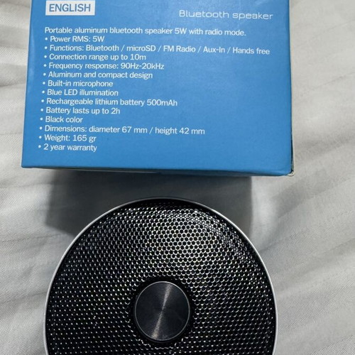 NOD Round Sound Bluetooth Speaker new, portable black