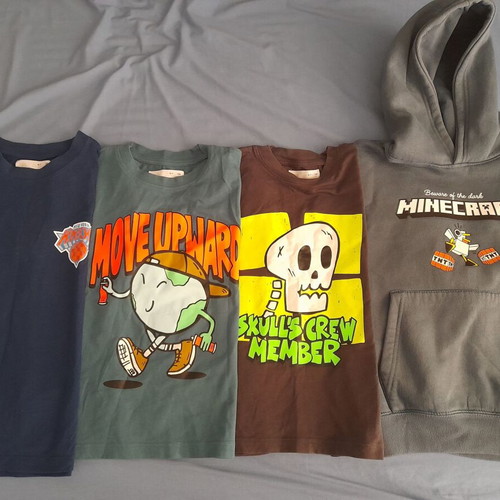 Zara shirts used, pack of 4, size 6-7